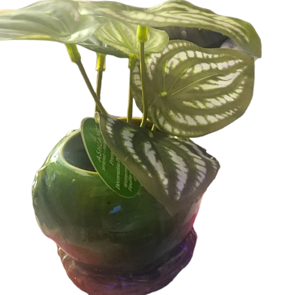 Vintage Chinese mudmen with artificial plant - Picture 4 of 10